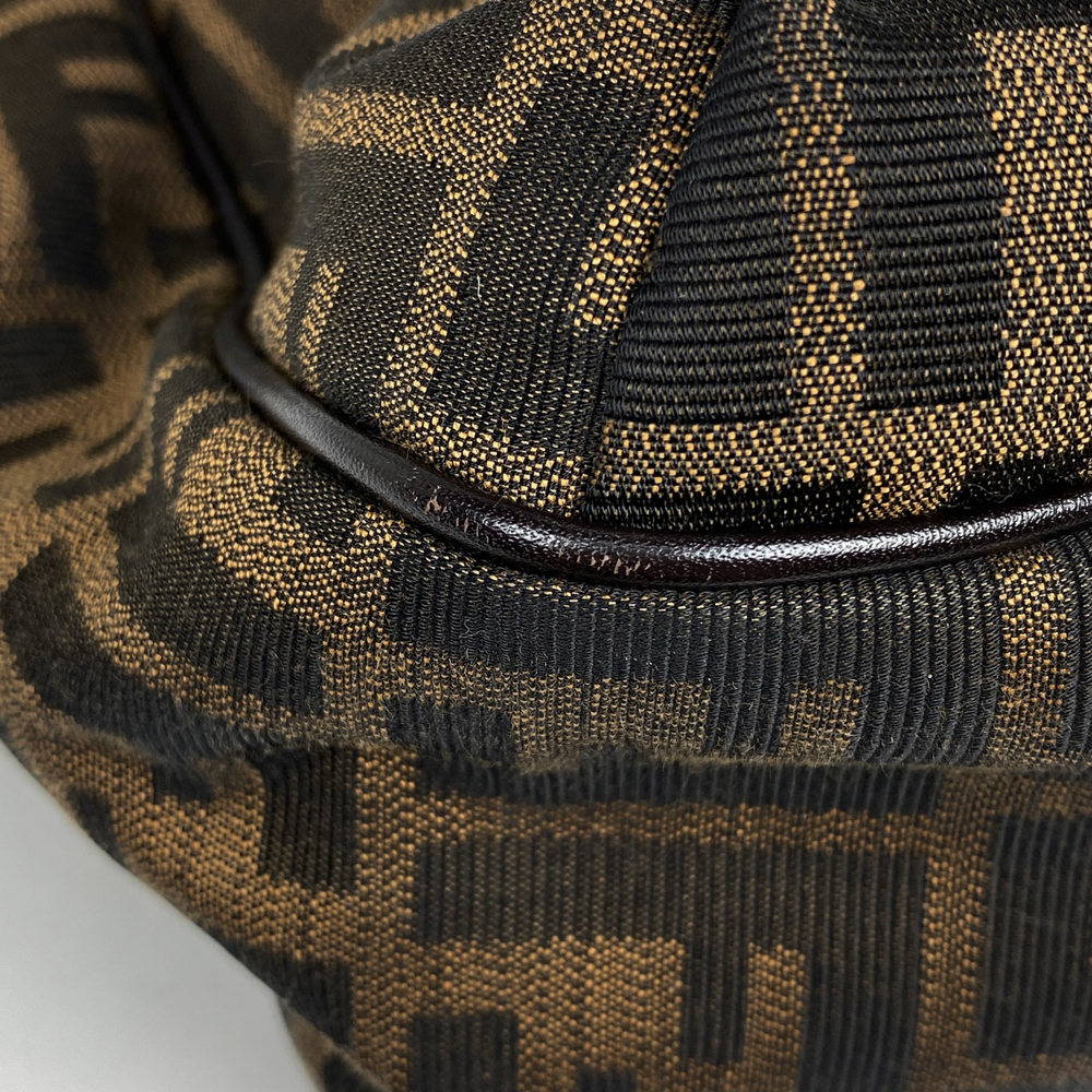Fendi Zucca Pattern Handbag Tote Canvas Brown - image 3